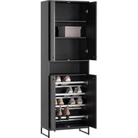 MÖBELPARTNER Schuhschrank Janne, 701784 schwarz 2 Fachböden 60,2 x 33,1 x 185,5 cm MÖBELPARTNER Schuhschrank Janne, 701784 schwarz 2 Fachböden 60,2 x 33,1 x 185,5 cm von MÖBELPARTNER