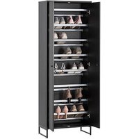 MÖBELPARTNER Schuhschrank Janne, 701782 schwarz keine Fachböden 60,2 x 33,1 x 169,7 cm MÖBELPARTNER Schuhschrank Janne, 701782 schwarz keine Fachböden 60,2 x 33,1 x 169,7 cm von MÖBELPARTNER