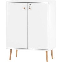 MÖBELPARTNER Aktenschrank Jonte, 150577 kreideweiß 1 Fachboden 65,2 x 39,0 x 86,5 cm von MÖBELPARTNER