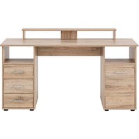 MÖBELPARTNER Niels light Schreibtisch wildeiche rechteckig, Wangen-Gestell eiche 150,0 x 70,0 cm MÖBELPARTNER Niels light Schreibtisch wildeiche rechteckig, Wangen-Gestell eiche 150,0 x 70,0 cm von MÖBELPARTNER
