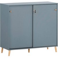 MÖBELPARTNER Schiebetürenschrank 500, 701789 blaugrau 1 Fachboden 100,1 x 41,0 x 92,6 cm von MÖBELPARTNER