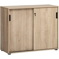 MÖBELPARTNER Schiebetürenschrank Emmik, 702042 weiß-eiche 1 Fachboden 100,1 x 41,0 x 83,6 cm von MÖBELPARTNER