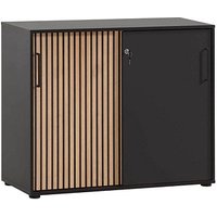 MÖBELPARTNER Schiebetürenschrank Hank, 701972 schwarz, eiche 1 Fachboden 100,1 x 41,0 x 83,6 cm MÖBELPARTNER Schiebetürenschrank Hank, 701972 schwarz, eiche 1 Fachboden 100,1 x 41,0 x 83,6 cm von MÖBELPARTNER