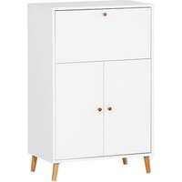 MÖBELPARTNER Sekretär 500, 153502 weiß 65,2 x 39,0 x 101,7 cm von MÖBELPARTNER