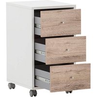 MÖBELPARTNER 400 Rollcontainer weiß, wildeiche 3 Auszüge 32,6 x 39,1 x 59,7 cm MÖBELPARTNER 400 Rollcontainer weiß, wildeiche 3 Auszüge 32,6 x 39,1 x 59,7 cm von MÖBELPARTNER
