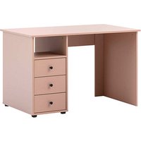 MÖBELPARTNER Smash Schreibtisch apricot rechteckig, Wangen-Gestell orange 115,8 x 70,0 cm von MÖBELPARTNER