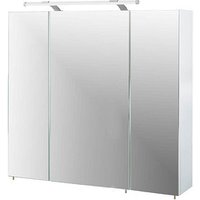 MÖBELPARTNER Spiegelschrank Dorina 125353 weiß glanz 80,0 x 16,0 x 75,7 cm von MÖBELPARTNER