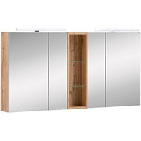 MÖBELPARTNER Spiegelschrank Duo 701523 eiche landhaus 140,0 x 16,0 x 75,0 cm MÖBELPARTNER Spiegelschrank Duo 701523 eiche landhaus 140,0 x 16,0 x 75,0 cm von MÖBELPARTNER