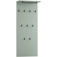 MÖBELPARTNER Wandgarderobe Janne 153015 grün Holz 9 Haken 50,0 x 110,6 cm von MÖBELPARTNER