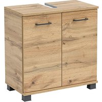 MÖBELPARTNER Waschbeckenunterschrank Nora 144919 eiche landhaus 59,8 x 32,6 x 63,4 cm von MÖBELPARTNER