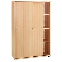 MÖBELPARTNER Schiebetürenschrank Work, 701346 samerberg-buche 3 Fachböden 100,0 x 39,5 x 153,0 cm von MÖBELPARTNER