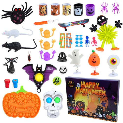 MOEMOE BABY Adventskalender Halloween 2024 Kinder 10 Tage Halloween Spielzeug Überraschungen Countdown Geschenke Allerheiligen Jungen Mädchen 3-12 Jahre 34 Stück Halloween Party Favoriten MOEMOE BABY Adventskalender Halloween 2024 Kinder 10 Tage Halloween Spielzeug Überraschungen Countdown Geschenke Allerheiligen Jungen Mädchen 3-12 Jahre 34 Stück Halloween Party Favoriten von MOEMOE BABY