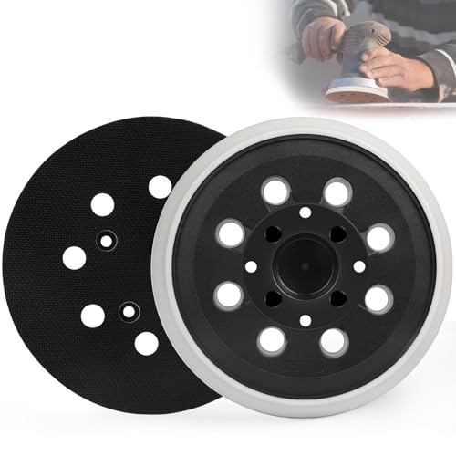 MOGRQAP 2 Stück Schleifteller 125 mm Klett mit 8 Löcher Schleifplatte Kompatibel mit Bosch PEX 300 AE PEX 400 AE/4000 AE und AdvancedOrbit 18 Exzentrischer Schleifmaschine von MOGRQAP