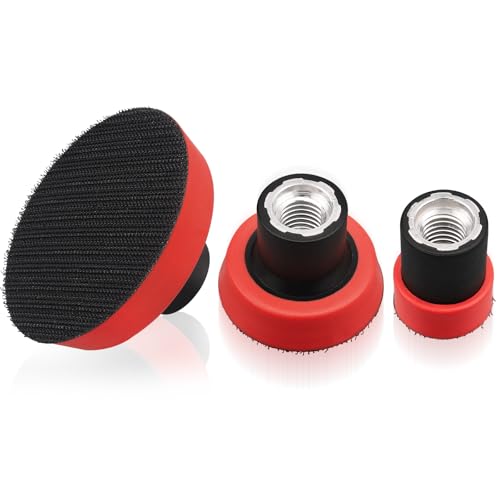 MOGRQAP 3 Stück Schleifteller Polierteller, Gewinde Polierpad Adapter, Schleifscheiben Pad Kit, Klett-Schleifteller Trägerplatte für Schwingschleifer, Polierer, Schleifpad– 1 Zoll/ 2 Zoll/ 3 Zoll MOGRQAP 3 Stück Schleifteller Polierteller, Gewinde Polierpad Adapter, Schleifscheiben Pad Kit, Klett-Schleifteller Trägerplatte für Schwingschleifer, Polierer, Schleifpad– 1 Zoll/ 2 Zoll/ 3 Zoll von MOGRQAP