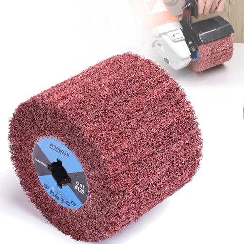 MOGRQAP Schleifwalze Bürste Körnung 120 Schleifhülsen, Schleifrolle Bürste Schleifwalzen für Satiniermaschine Bürstmaschine Holz Metall Oberfläche Polieren MOGRQAP Schleifwalze Bürste Körnung 120 Schleifhülsen, Schleifrolle Bürste Schleifwalzen für Satiniermaschine Bürstmaschine Holz Metall Oberfläche Polieren von MOGRQAP