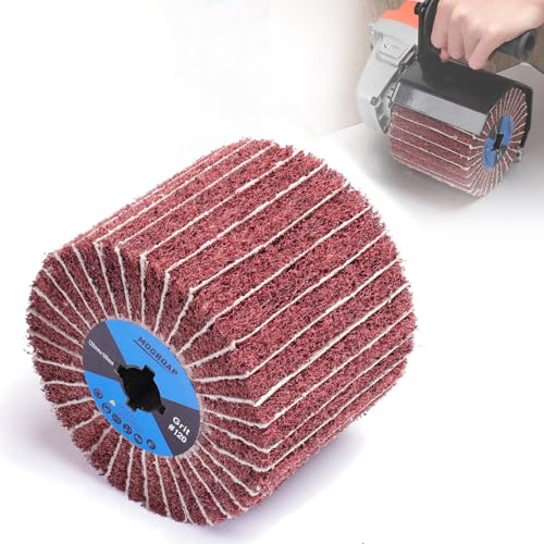 MOGRQAP Schleifwalze Bürste Körnung 120 Schleifhülsen, Schleifrolle Bürste mit Schleifpapier Schleifwalzen für Satiniermaschine Bürstmaschine Holz Metall Oberfläche Polieren MOGRQAP Schleifwalze Bürste Körnung 120 Schleifhülsen, Schleifrolle Bürste mit Schleifpapier Schleifwalzen für Satiniermaschine Bürstmaschine Holz Metall Oberfläche Polieren von MOGRQAP
