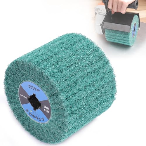 MOGRQAP Schleifwalze Bürste Körnung 180 Schleifhülsen, Schleifrolle Bürste Schleifwalzen für Satiniermaschine Bürstmaschine Holz Metall Oberfläche Polieren MOGRQAP Schleifwalze Bürste Körnung 180 Schleifhülsen, Schleifrolle Bürste Schleifwalzen für Satiniermaschine Bürstmaschine Holz Metall Oberfläche Polieren von MOGRQAP