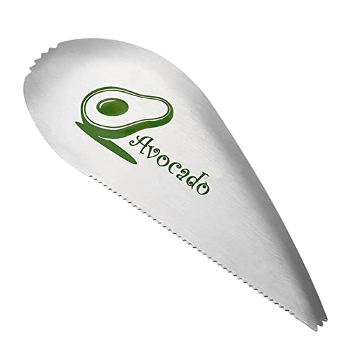 MOGSA Schäler Edelstahl Avocadoschneider Mango Spezialmesser Obstmacher Küche Gemüse Werkzeuge - Silber Weiß von MOGSA