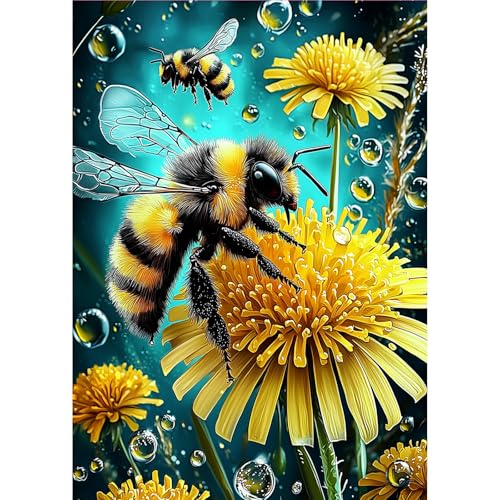 MOGTAA Diamond Painting Erwachsene Bienen, 5D Blumen Diamant Painting Bilder Erwachsene Anfänger, DIY Full Drill Diamant Malerei Bilder für Home Wand Dekor 30x40cm MOGTAA Diamond Painting Erwachsene Bienen, 5D Blumen Diamant Painting Bilder Erwachsene Anfänger, DIY Full Drill Diamant Malerei Bilder für Home Wand Dekor 30x40cm von MOGTAA