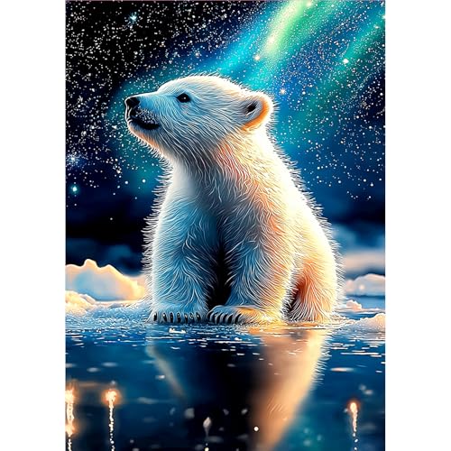 MOGTAA Diamond Painting Erwachsene Eisbär, 5D Tiere Diamant Painting Bilder Erwachsene Anfänger, DIY Full Drill Diamant Malerei Bilder für Home Wand Dekor 30x40cm MOGTAA Diamond Painting Erwachsene Eisbär, 5D Tiere Diamant Painting Bilder Erwachsene Anfänger, DIY Full Drill Diamant Malerei Bilder für Home Wand Dekor 30x40cm von MOGTAA