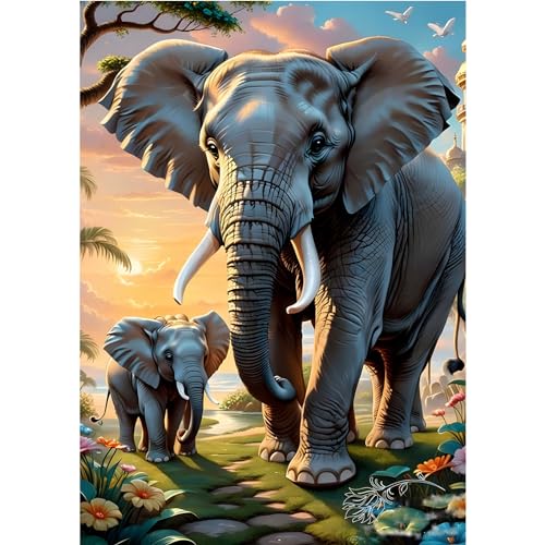MOGTAA Elefant Diamond Painting Erwachsene, 5D Tiere Diamant Painting Bilder für Anfänger, Full Drill DIY Diamond Art Landschaft Diamant Malerei Bilder für Home Dekor 30x40cm MOGTAA Elefant Diamond Painting Erwachsene, 5D Tiere Diamant Painting Bilder für Anfänger, Full Drill DIY Diamond Art Landschaft Diamant Malerei Bilder für Home Dekor 30x40cm von MOGTAA