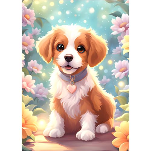 MOGTAA Hund Diamond Painting Erwachsene, 5D Tiere Diamant Painting Bilder Erwachsene Anfänger, DIY Diamond Art Blume Diamant Malerei Bilder für Home Wand Dekor 30x40cm MOGTAA Hund Diamond Painting Erwachsene, 5D Tiere Diamant Painting Bilder Erwachsene Anfänger, DIY Diamond Art Blume Diamant Malerei Bilder für Home Wand Dekor 30x40cm von MOGTAA