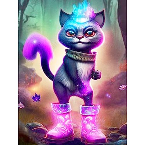 MOGTAA 5D Diamond Painting Erwachsene, Katze Diamant Painting Bilder Erwachsene, DIY Diamond Art Tiere Diamant Malerei Set für Home Dekor 30x40cm MOGTAA 5D Diamond Painting Erwachsene, Katze Diamant Painting Bilder Erwachsene, DIY Diamond Art Tiere Diamant Malerei Set für Home Dekor 30x40cm von MOGTAA