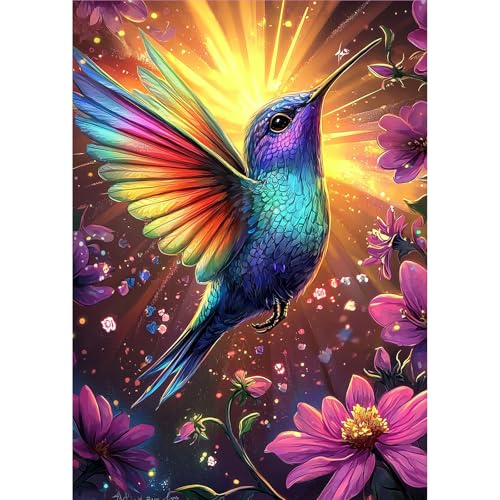 MOGTAA Kolibri Diamond Painting Erwachsene, 5D Blumen Diamant Painting Bilder Erwachsene Anfänger, DIY Full Drill Diamant Malerei Bilder für Home Wand Dekor 30x40cm MOGTAA Kolibri Diamond Painting Erwachsene, 5D Blumen Diamant Painting Bilder Erwachsene Anfänger, DIY Full Drill Diamant Malerei Bilder für Home Wand Dekor 30x40cm von MOGTAA