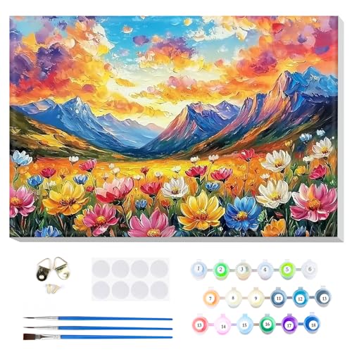 MOGTAA Malen Nach Zahlen Erwachsene mit Rahmen, Malen Nach Zahlen Blume Landschaft, DIY Ölgemälde Leinwand Set Acrylic Malerei Bilder für Home Dekor, 20x30cm MOGTAA Malen Nach Zahlen Erwachsene mit Rahmen, Malen Nach Zahlen Blume Landschaft, DIY Ölgemälde Leinwand Set Acrylic Malerei Bilder für Home Dekor, 20x30cm von MOGTAA