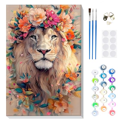 MOGTAA Malen Nach Zahlen Erwachsene mit Rahmen, Malen Nach Zahlen Tiger Tiere, DIY Ölgemälde Leinwand Set Acrylic Malerei Bilder für Home Dekor, 20x30cm MOGTAA Malen Nach Zahlen Erwachsene mit Rahmen, Malen Nach Zahlen Tiger Tiere, DIY Ölgemälde Leinwand Set Acrylic Malerei Bilder für Home Dekor, 20x30cm von MOGTAA