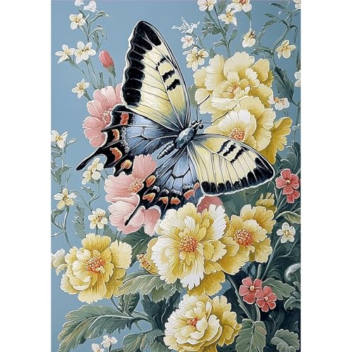 MOGTAA Schmetterling Diamond Painting Erwachsene, 5D Blume Landschaft Diamant Painting Bilder Erwachsene Anfänger, DIY Full Drill Diamant Malerei Bilder für Home Wand Dekor 30x40cm MOGTAA Schmetterling Diamond Painting Erwachsene, 5D Blume Landschaft Diamant Painting Bilder Erwachsene Anfänger, DIY Full Drill Diamant Malerei Bilder für Home Wand Dekor 30x40cm von MOGTAA