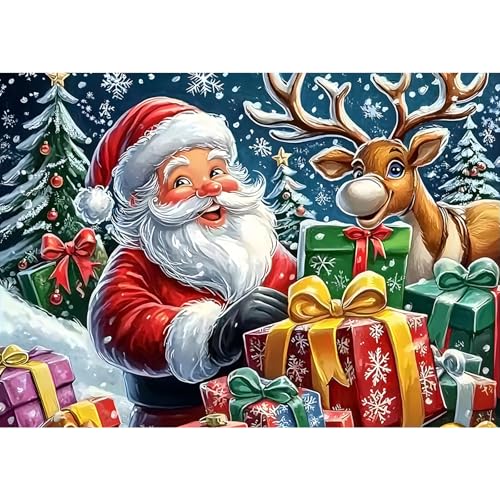 MOGTAA Weihnachten Diamond Painting Erwachsene, 5D Weihnachten Winter Diamant Painting Bilder Set, DIY Diamond Art Weihnachtsmann Diamant Malerei Bilder für Home Wand Dekor 30x40cm MOGTAA Weihnachten Diamond Painting Erwachsene, 5D Weihnachten Winter Diamant Painting Bilder Set, DIY Diamond Art Weihnachtsmann Diamant Malerei Bilder für Home Wand Dekor 30x40cm von MOGTAA