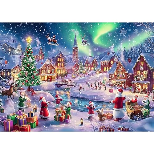 MOGTAA Weihnachten Diamond Painting Erwachsene, 5D Weihnachtsmann Diamant Painting Bilder Set, DIY Diamond Art Winter Diamant Malerei Bilder für Home Wand Dekor 30x40cm MOGTAA Weihnachten Diamond Painting Erwachsene, 5D Weihnachtsmann Diamant Painting Bilder Set, DIY Diamond Art Winter Diamant Malerei Bilder für Home Wand Dekor 30x40cm von MOGTAA