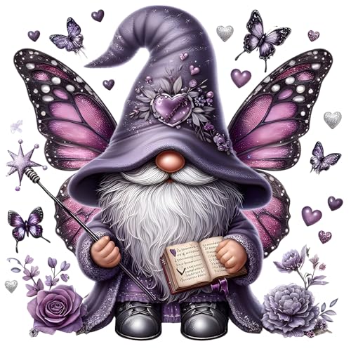 MOGTAA Zwerg Diamond Painting Erwachsene, 5D Blume Schmetterling Diamant Painting Bilder Erwachsene Anfänger, DIY Full Drill Landschaft Diamant Malerei Bilder für Home Wand Dekor 30x30cm von MOGTAA