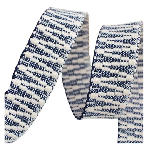 1/2/3/4/5 Yards 38 mm Jacquard-Gurtband, Schultergurt, Canvas, Gürtel, Taschengurt, Gepäck, Schrägband, Kleidungsstück, Nähzubehör für Kleidung Home Decor Hochzeit Tasche Riemen(Color 5,3Yards) von MOHUIED