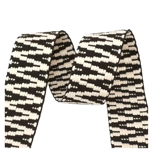 1/2/3/4/5 Yards 38 mm Jacquard-Gurtband, Schultergurt, Canvas, Gürtel, Taschengurt, Gepäck, Schrägband, Kleidungsstück, Nähzubehör für Kleidung Home Decor Hochzeit Tasche Riemen(Color 11,4Yards) von MOHUIED