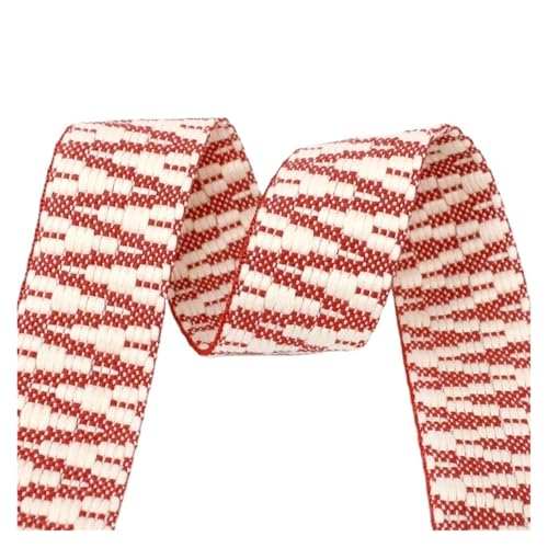 1/2/3/4/5 Yards 38 mm Jacquard-Gurtband, Schultergurt, Canvas, Gürtel, Taschengurt, Gepäck, Schrägband, Kleidungsstück, Nähzubehör für Kleidung Home Decor Hochzeit Tasche Riemen(Color 7,1Yard) von MOHUIED