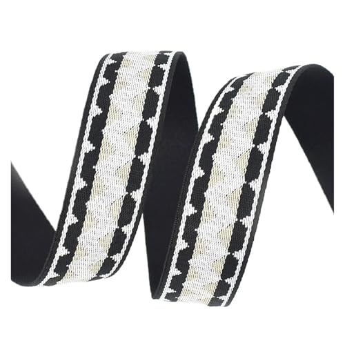1–5 m, 38/50 mm, Jacquard-Gurtband, 1,30 dickes Band for Taschengurte, Schuhe, Schrägband, DIY-Kleidung, Nähzubehör für Kleidung Home Decor Hochzeit Tasche Riemen(Color 4,2Meters) von MOHUIED
