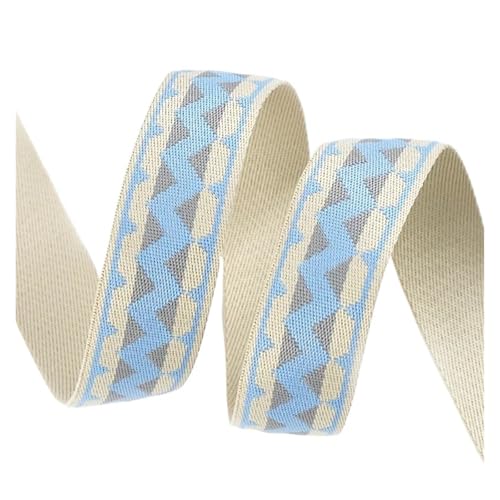 1–5 m, 38/50 mm, Jacquard-Gurtband, 1,30 dickes Band for Taschengurte, Schuhe, Schrägband, DIY-Kleidung, Nähzubehör für Kleidung Home Decor Hochzeit Tasche Riemen(Color 6,5Meters) von MOHUIED