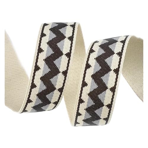 1–5 m, 38/50 mm, Jacquard-Gurtband, 1,30 dickes Band for Taschengurte, Schuhe, Schrägband, DIY-Kleidung, Nähzubehör für Kleidung Home Decor Hochzeit Tasche Riemen(Color 7,3.0Meters) von MOHUIED