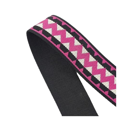 1–5 m, 38/50 mm, Jacquard-Gurtband, 1,30 dickes Band for Taschengurte, Schuhe, Schrägband, DIY-Kleidung, Nähzubehör für Kleidung Home Decor Hochzeit Tasche Riemen(Color 9,1Meter) von MOHUIED