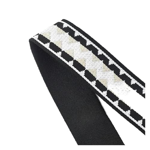 1-5M 38/50mm Jacquard Gurtband for Tasche Strap Rucksack Schuhe Band Hut Bindung DIY Nähzubehör für Kleidung Home Decor Hochzeit Tasche Riemen(Color 11,2Meters) von MOHUIED