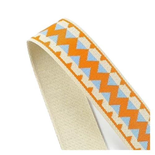 1-5M 38/50mm Jacquard Gurtband for Tasche Strap Rucksack Schuhe Band Hut Bindung DIY Nähzubehör für Kleidung Home Decor Hochzeit Tasche Riemen(Color 15,5Meters) von MOHUIED