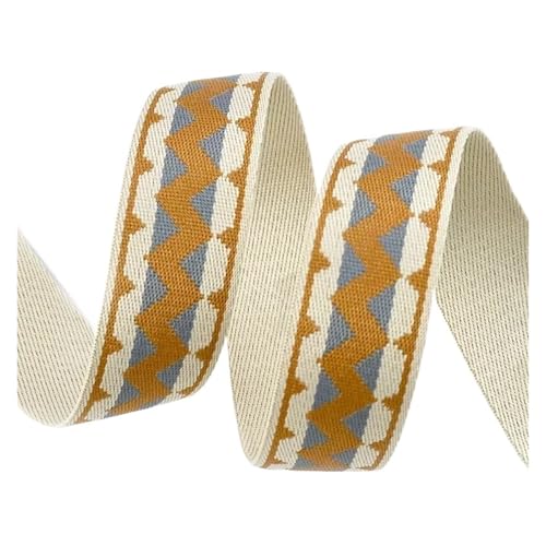 1-5M 38/50mm Jacquard Gurtband for Tasche Strap Rucksack Schuhe Band Hut Bindung DIY Nähzubehör für Kleidung Home Decor Hochzeit Tasche Riemen(Color 3,4Meters) von MOHUIED