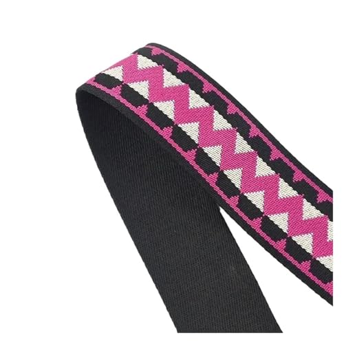 1-5M 38/50mm Jacquard Gurtband for Tasche Strap Rucksack Schuhe Band Hut Bindung DIY Nähzubehör für Kleidung Home Decor Hochzeit Tasche Riemen(Color 9,4Meters) von MOHUIED