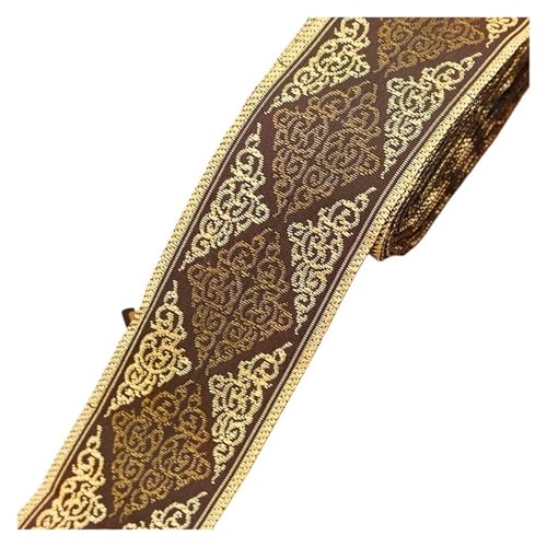 10 Yards 33,0 mm oder 50 2 Zoll gewebte Jacquard-Bandbesätze for Vorhänge und Kleidungsaccessoires für Kleidung Home Decor Hochzeit Tasche Riemen(Color4,33.0MMX10YARD) von MOHUIED