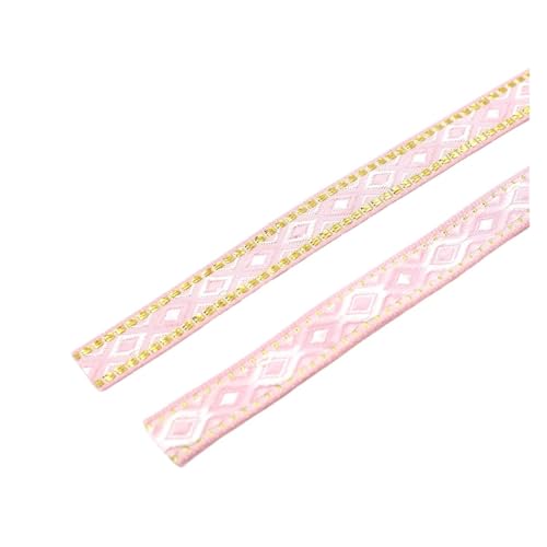 12MM 5 Yards Woven Jacquard Ribbon Lace Trim Dekoration for Kleidung für Kleidung Home Decor Hochzeit Tasche Riemen(Color 9) von MOHUIED