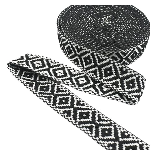 2/4/8/10 Meter 25 mm Baumwollgurtband Taschen Jacquardband Gurtband Kleidungsstück Dekoratives Geflecht Nähgürtel Schrägband Borten für Kleidung Home Decor Hochzeit Tasche Riemen(Black,25mm-10Meters) 2/4/8/10 Meter 25 mm Baumwollgurtband Taschen Jacquardband Gurtband Kleidungsstück Dekoratives Geflecht Nähgürtel Schrägband Borten für Kleidung Home Decor Hochzeit Tasche Riemen(Black,25mm-10Meters) von MOHUIED