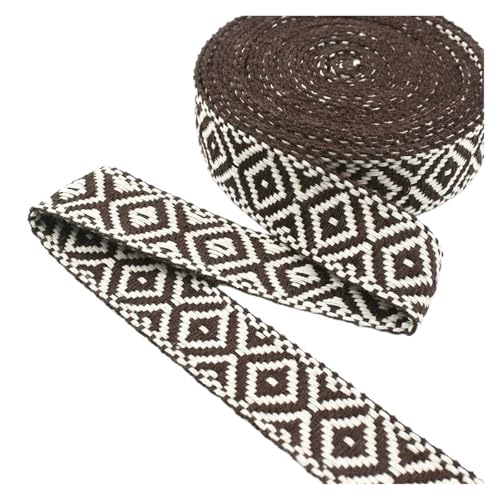 2/4/8/10 Meter 25 mm Baumwollgurtband Taschen Jacquardband Gurtband Kleidungsstück Dekoratives Geflecht Nähgürtel Schrägband Borten für Kleidung Home Decor Hochzeit Tasche Riemen(Coffee,25mm-2Meters) 2/4/8/10 Meter 25 mm Baumwollgurtband Taschen Jacquardband Gurtband Kleidungsstück Dekoratives Geflecht Nähgürtel Schrägband Borten für Kleidung Home Decor Hochzeit Tasche Riemen(Coffee,25mm-2Meters) von MOHUIED