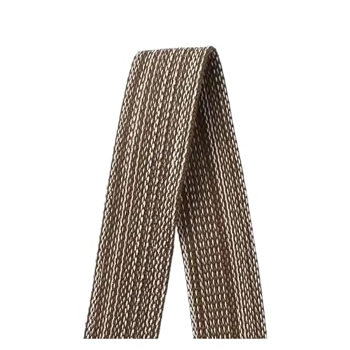 2/5/10M 25-34mm Jacquard Gurtband Spitzenband for Nähen von Kleidung Gepäckband Schuhe Dekorationen Klebeband DIY Zubehör für Kleidung Home Decor Hochzeit Tasche Riemen(Coffee-30mm,2Meters) von MOHUIED